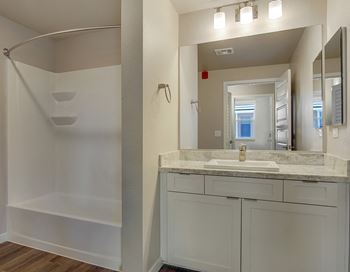 Garden tubs in select units